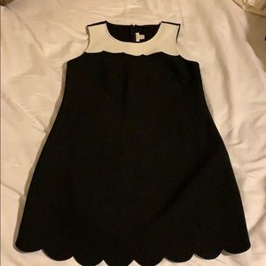 JCrew Factory scallop trim dress